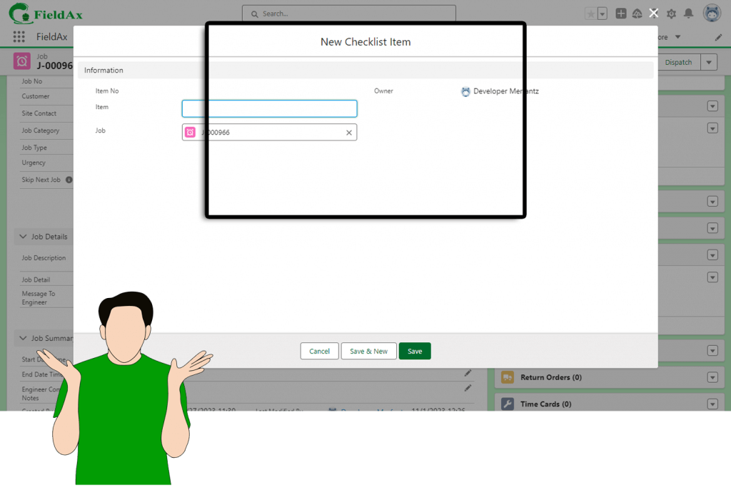 FieldAx-Checklist-Creation -Step -1