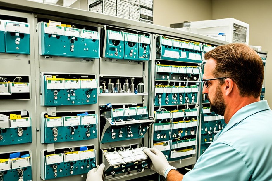 technician scheduling medical equipment