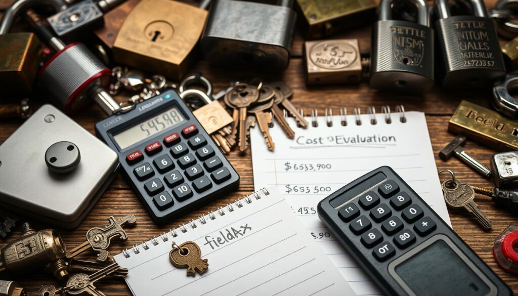 locksmith costs evaluation